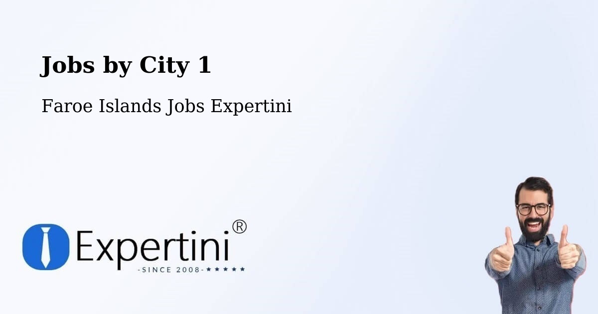 City Jobs in Faroe Islands - Expertini